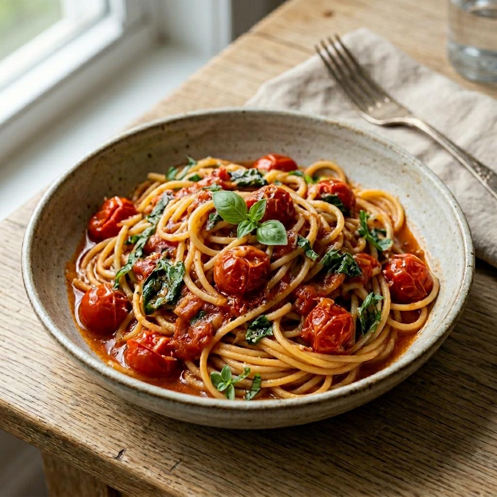 Basil tomato pasta / 羅勒番茄意粉